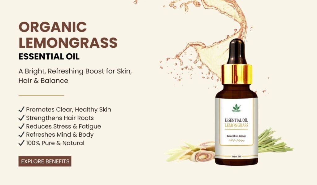 Organic Lemongrass Essential Oil