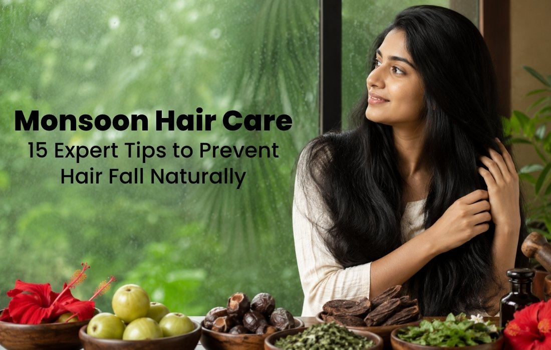 Monsoon Hair Care Tips using natural ingredients for healthy hair